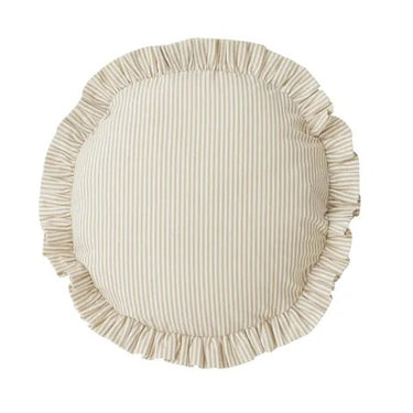 Bonny Cott Rnd Cushion 40cm Taupe/ivory